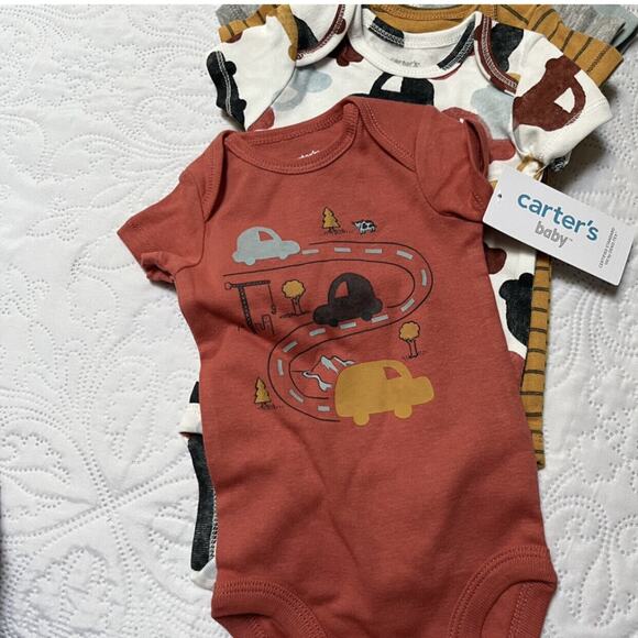 NWT Carter's 5 Piece Transportation Bodysuit Bundle 3m - Picture 7 of 10